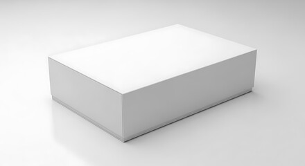 Fototapeta premium Blank White Box Mockup.