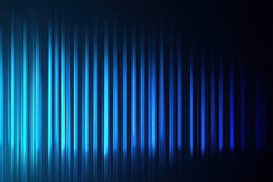 Abstract dark background with vertical glowing blue lines