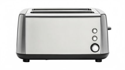 Toaster with crumb tray and buttons transparent background