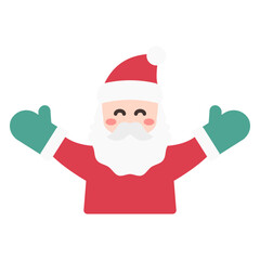 메리 크리스마스 인사 산타 아이콘