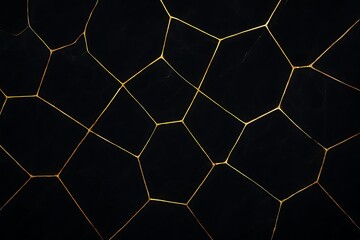 Elegant Black Background with Gold Geometric Lines Pattern for Luxury Design