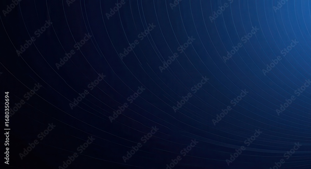 Aufkleber a deep indigo background displays a network of curved lines, creating a sense of depth and movement.