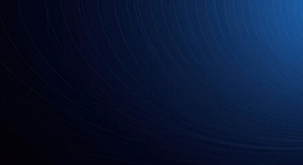 Fototapeta premium A deep indigo background displays a network of curved lines, creating a sense of depth and movement.