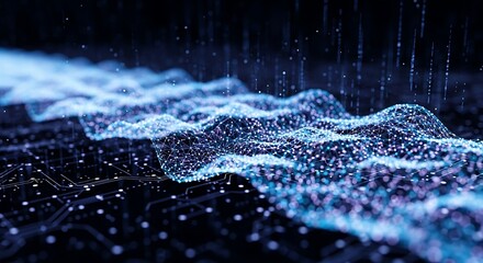Abstract Digital Wave Pattern.