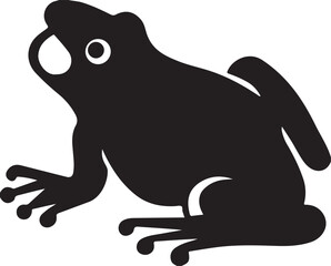 Cute and happy frog cartoon vector illustration on a white background