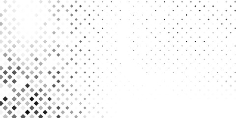 Abstract rectangle halftone gradient texture. Vanishing polka dot vector
