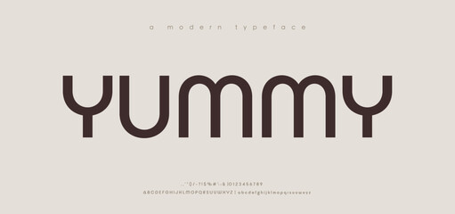 Minimal modern alphabet fonts. Typography minimalist urban digital fashion future creative logo font. vector illustration

