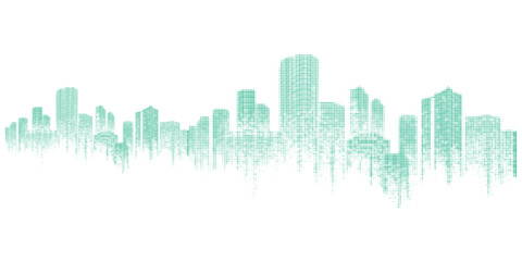 Obraz premium Abstract building skyscraper background, civil engineering theme. Eps10
