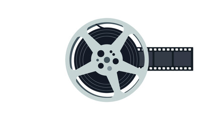 Fototapeta premium Classic motion picture reel, iconic symbol capturing the golden age of cinema magic and storytelling in film history