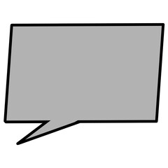 カクカク吹き出し（水色)