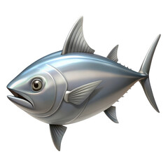 Fototapeta premium 3d realistic tuna fish illustration