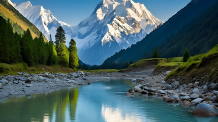 lake in the mountains