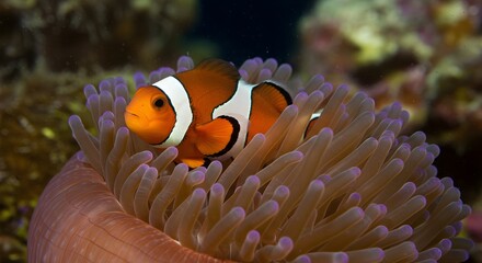 Clownfish in anemone