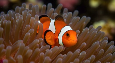 Clownfish in anemone