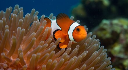 Clownfish in anemone