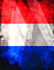 Distressed flag, patriotic colors