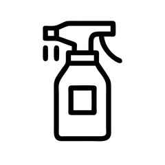 Spray bottle for cleaning and gardening vector icon illustration for hygiene and disinfection purposes use 