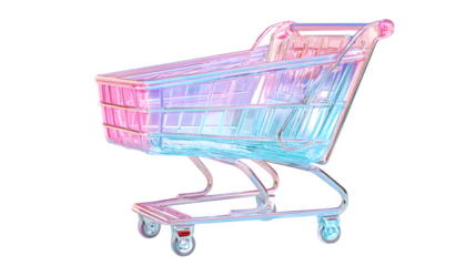 shopping cart isolated on white