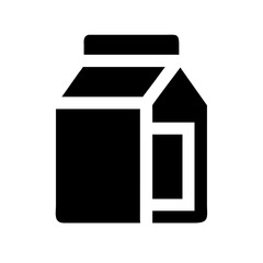 Milk carton vector illustration for dairy products packaging design and food and beverage industry materials