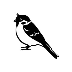 vector collection of bird silhouettes in various styles and types