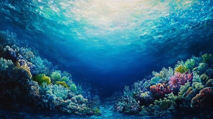 Fototapeta premium Underwater Ocean Landscape