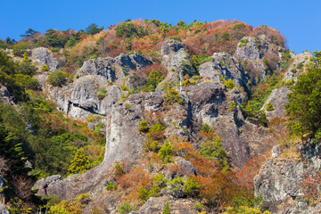 日本の風景・秋　香川県小豆島　紅葉の寒霞渓