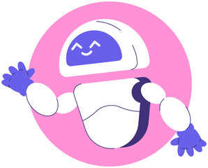 Chatbot Assistant Vector Icon 