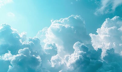 The gradient of colors from light to dark in the image of clouds floating across the sky.