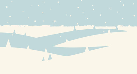 Serene Winter Scene Depicting Snowfall And Pristine Forest Landscapes Beautifully