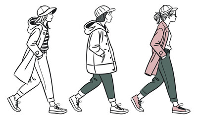 vector illustration of a man and woman