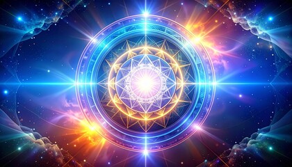 Fototapeta premium Dreamy Cosmic Waterfall