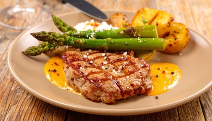 Steak and Asparagus