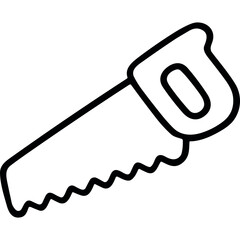 Hand saw outline icon