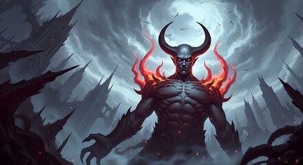 Powerful Demon Lord, Dark and Ominous.
