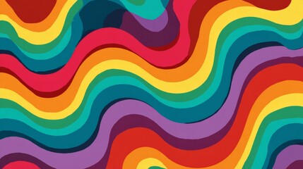 Vibrant abstract rainbow background featuring smooth gradient colors and dynamic light blends for digital art, graphic design, posters, and creative visual projects