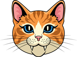 Adorable Cat Cartoon Character