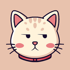 Adorable Cat Cartoon Character