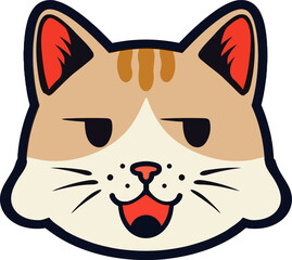 Adorable Cat Cartoon Character