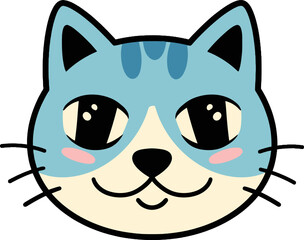 Adorable Cat Cartoon Character