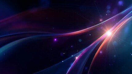 Fototapeta premium Abstract digital rendering with deeply saturated colors, dynamic lattice structures, glowing attributes,