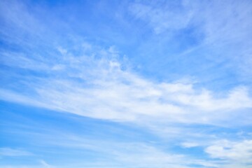 Sky Replacement Blue Sky And Thin High Clouds