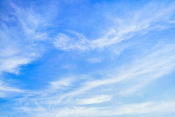 Sky Replacement Blue Sky And  High Clouds
