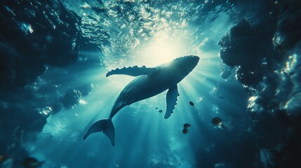 Naklejka premium Serene Underwater World