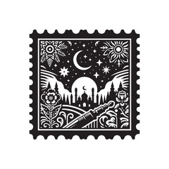 Obraz premium Postage Stamp Vector (3).eps