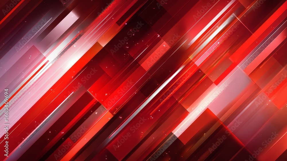 Poster abstract red geometric composition with futuristic speed technology design, dynamic vector illustrat