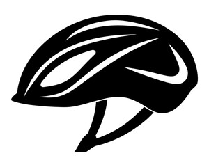 bicycle Helmet  black silhouette vector,cycle Helmet   icon