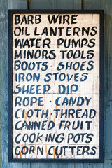 Fototapeta premium List of general store items