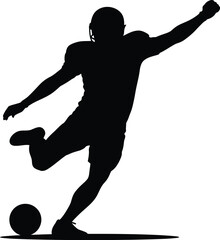 Football Player SVG | Personalized Sports Silhouette Cut File 