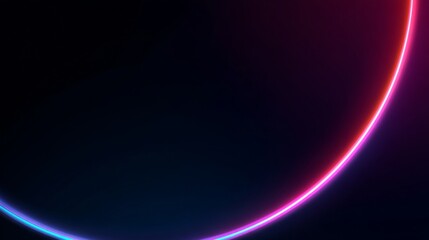 Fototapeta premium A vibrant neon sign illuminates a bustling urban street at night,