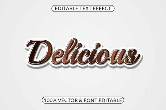 Delicious Chocolate Text Effect Editable
